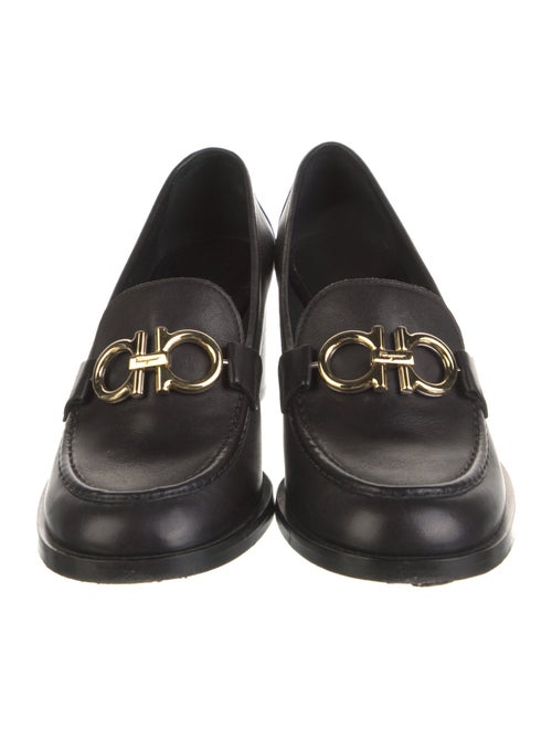 Salvatore Ferragamo Gancini Logo Leather Pumps