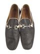 Salvatore Ferragamo Horsebit Accent Glitter Accents Loafers