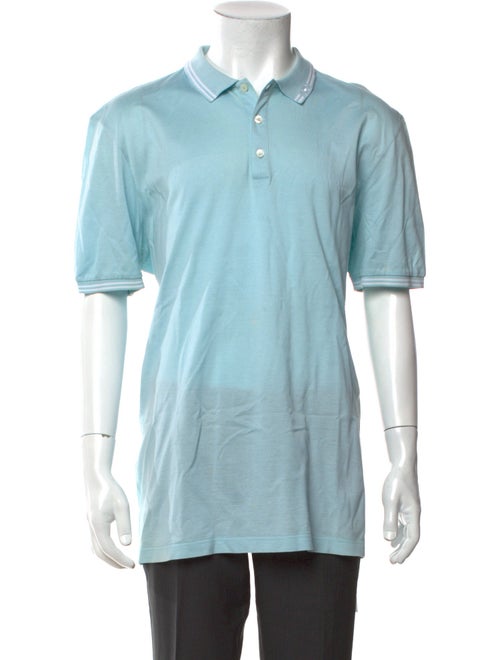 Salvatore Ferragamo Gancini Logo Collar Polo Shirt