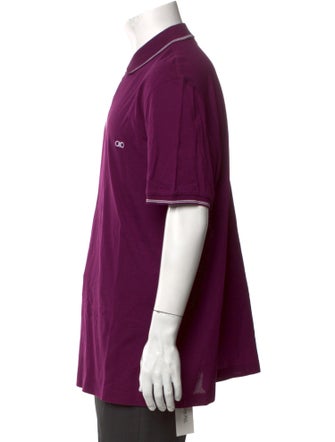 Salvatore Ferragamo Collar Short Sleeve Polo Shirt