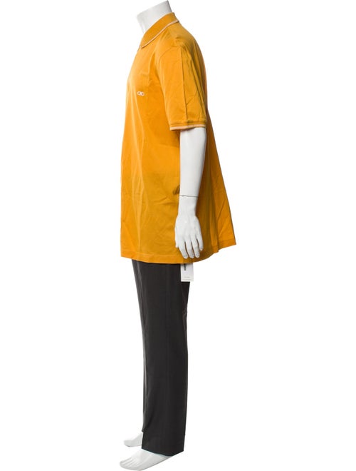 Salvatore Ferragamo Collar Short Sleeve Polo Shirt