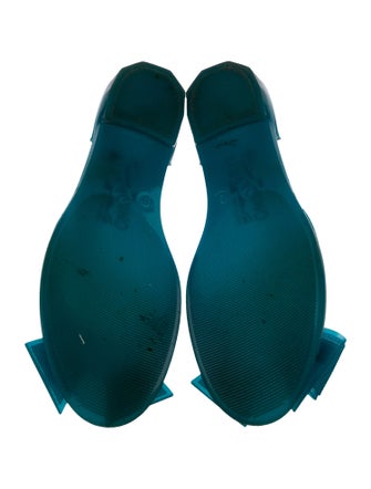 Salvatore Ferragamo Rubber D'Orsay Flats