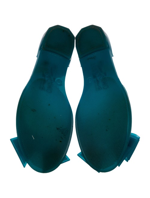 Salvatore Ferragamo Rubber D'Orsay Flats