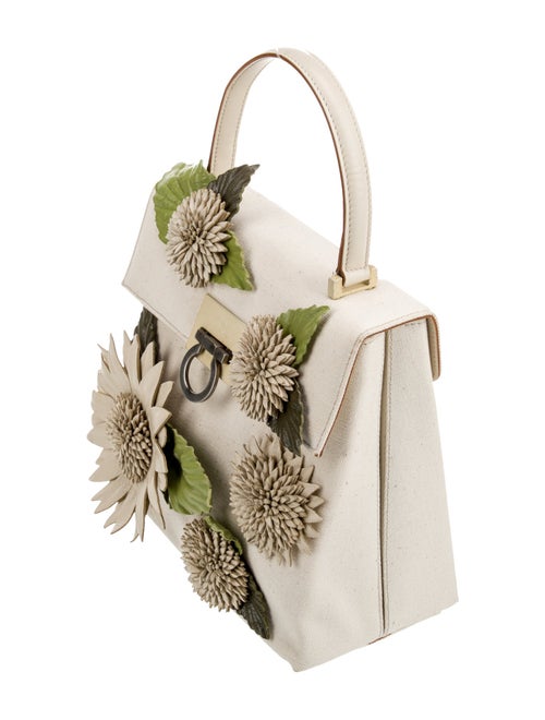 Salvatore Ferragamo Canvas Top Handle Bag