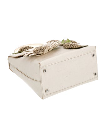 Salvatore Ferragamo Canvas Top Handle Bag