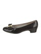 Salvatore Ferragamo Patent Leather Bow Accents Pumps