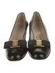 Salvatore Ferragamo Patent Leather Bow Accents Pumps