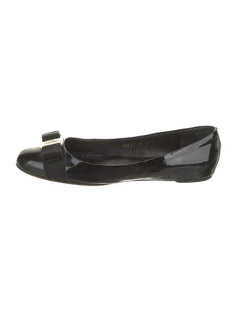 Salvatore Ferragamo Patent Leather Ballet Flats