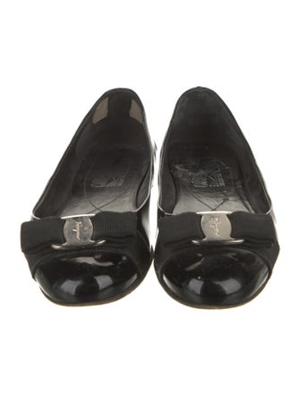 Salvatore Ferragamo Patent Leather Ballet Flats
