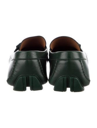 Salvatore Ferragamo Leather Chain-Link Accents Espadrilles