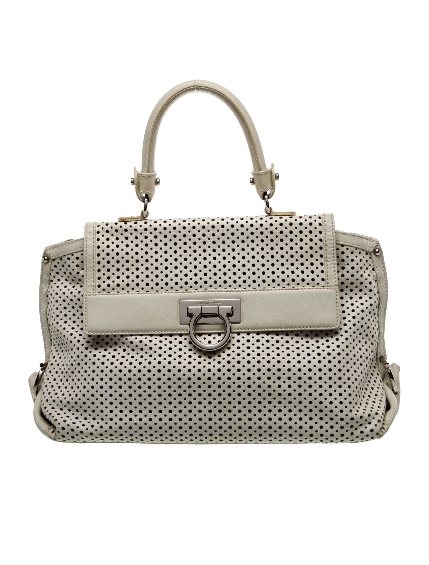 Salvatore Ferragamo Leather Top Handle Bag