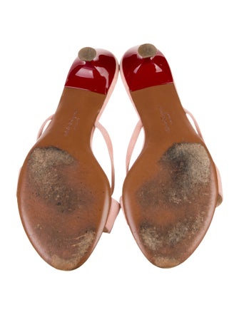 Salvatore Ferragamo Suede Bow Accents Slides