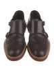 Salvatore Ferragamo Leather Monk Straps