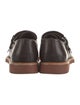 Salvatore Ferragamo Leather Monk Straps