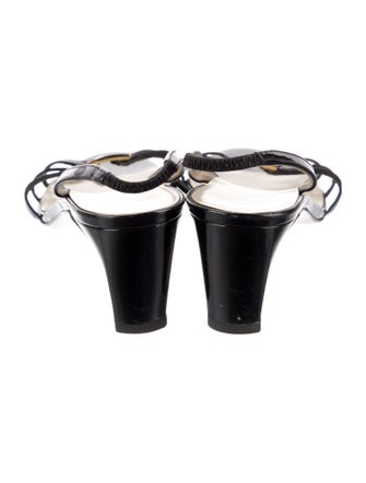 Salvatore Ferragamo Patent Leather Slingback Sandals