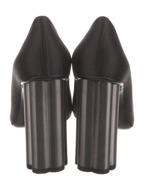 Salvatore Ferragamo Satin Bow Accents Pumps