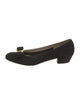 Salvatore Ferragamo Vara Bow Accent Suede Pumps