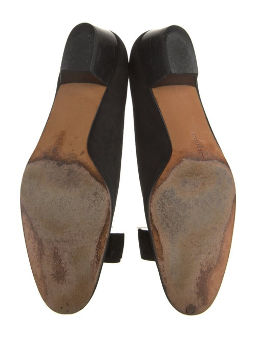 Salvatore Ferragamo Vara Bow Accent Suede Pumps