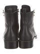 Salvatore Ferragamo Leather Combat Boots