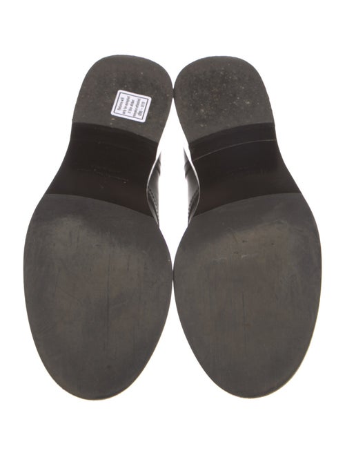 Salvatore Ferragamo Leather Combat Boots