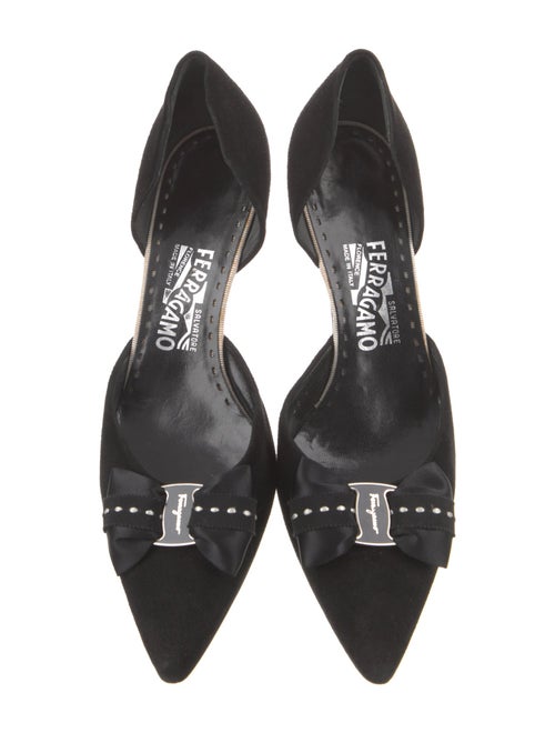 Salvatore Ferragamo Suede D'Orsay Pumps