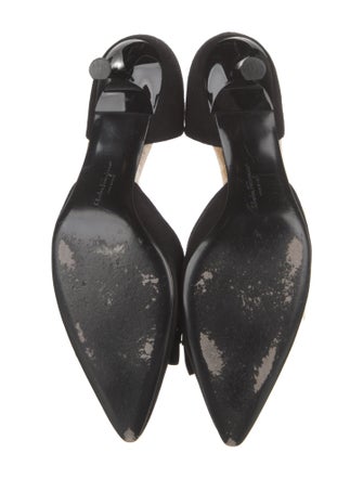Salvatore Ferragamo Suede D'Orsay Pumps
