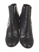 Salvatore Ferragamo Leather Embroidered Accent Chelsea Boots