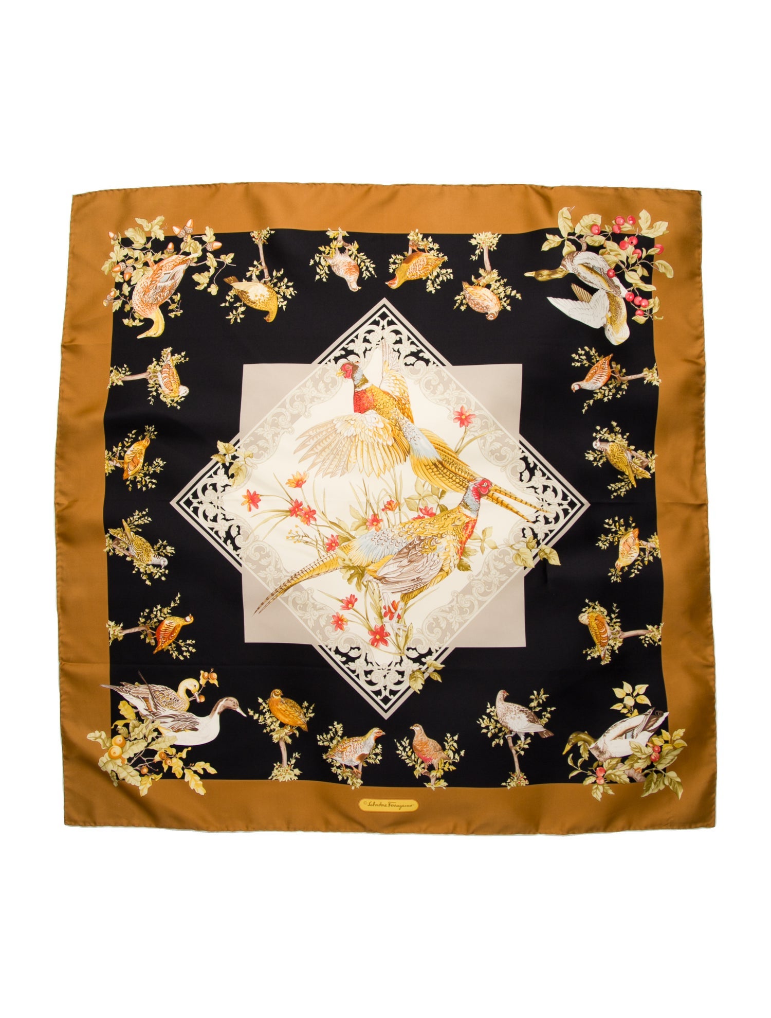 Salvatore Ferragamo Silk Printed Bandana