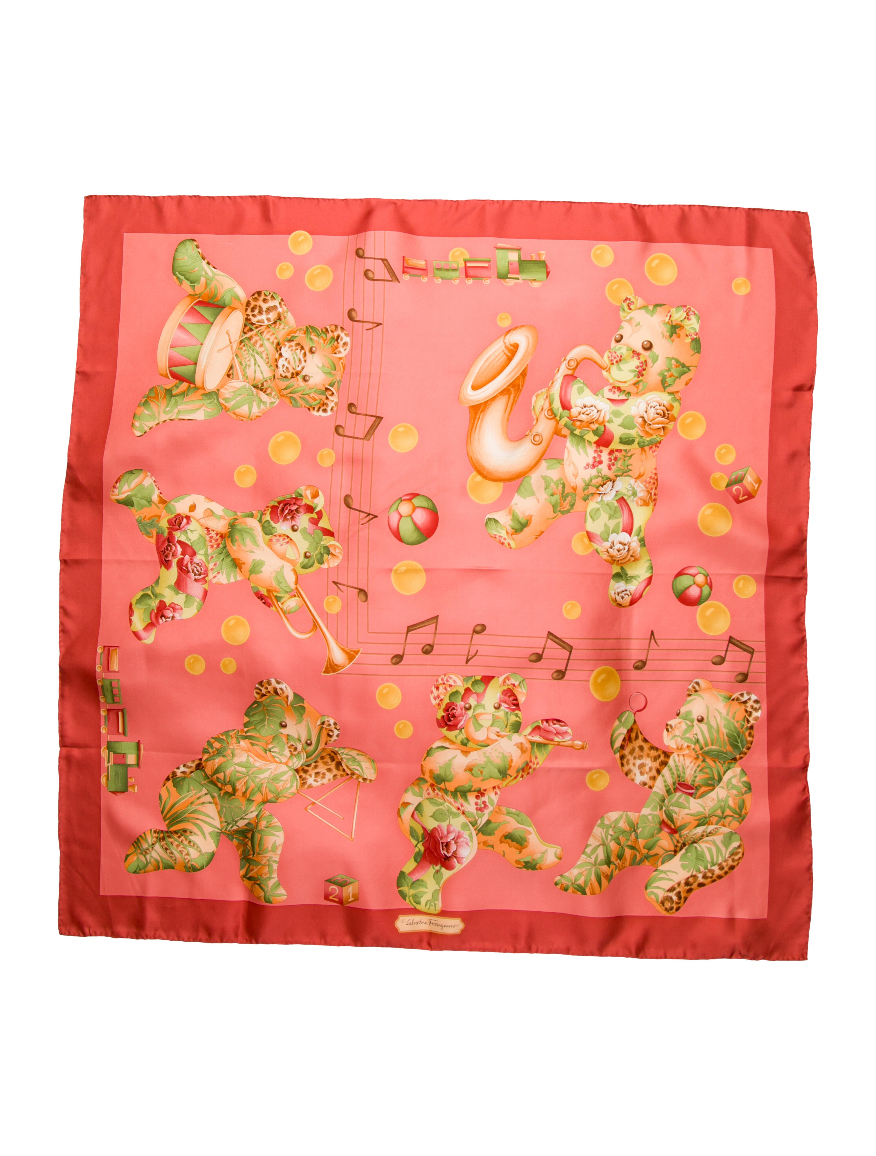 Salvatore Ferragamo Silk Printed Scarf
