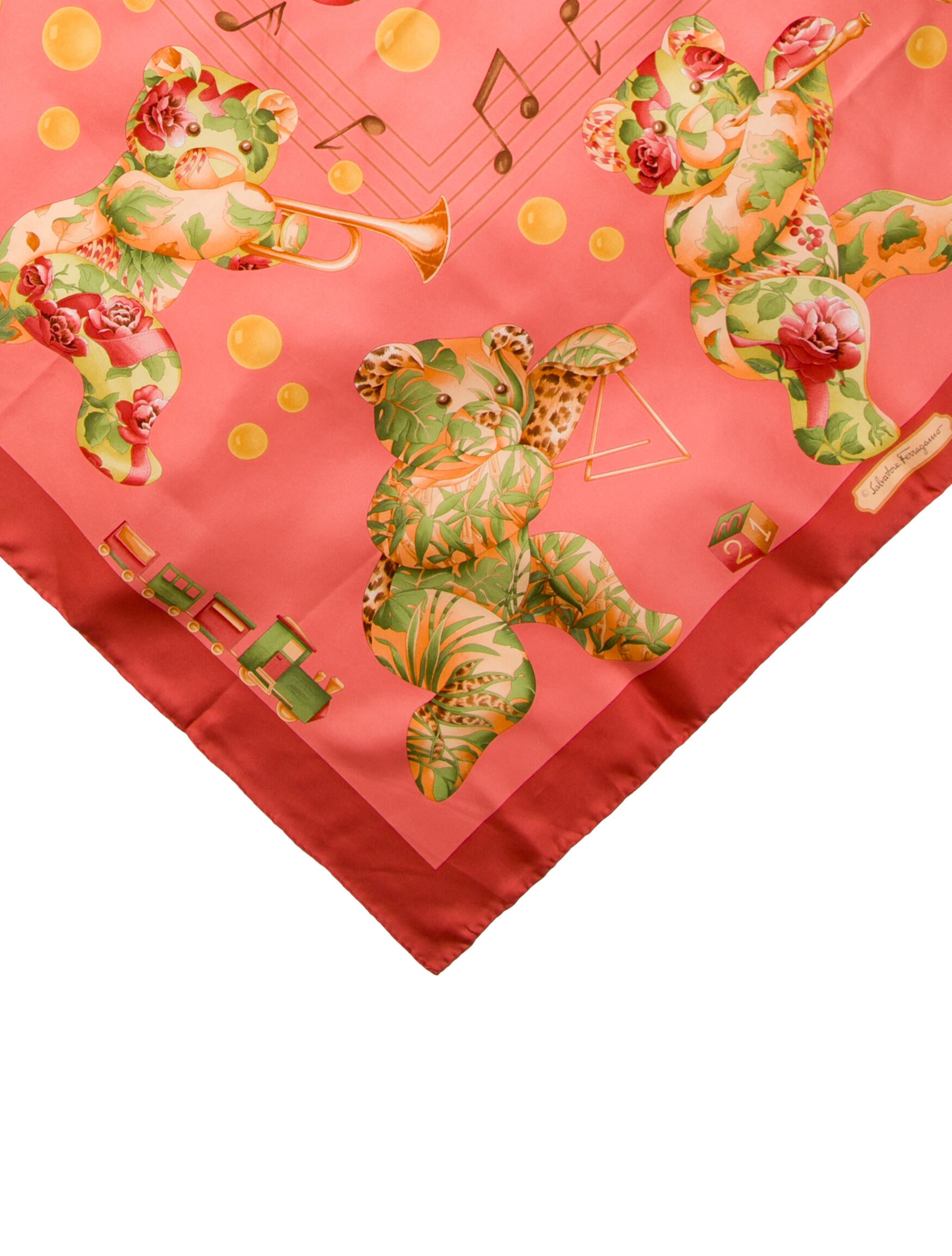 Salvatore Ferragamo Silk Printed Scarf