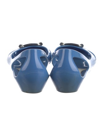 Salvatore Ferragamo Rubber Cutout Accent Flats