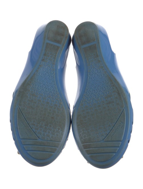 Salvatore Ferragamo Rubber Cutout Accent Flats