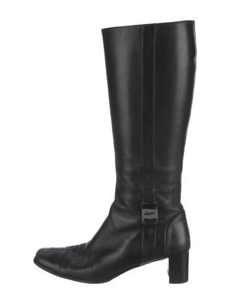 Salvatore Ferragamo Leather Riding Boots