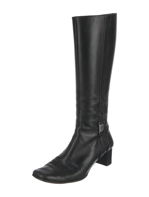 Salvatore Ferragamo Leather Riding Boots