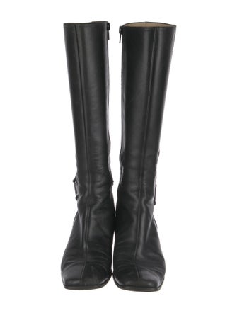 Salvatore Ferragamo Leather Riding Boots