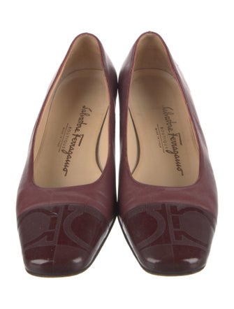 Salvatore Ferragamo Leather Animal Print Flats
