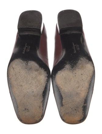 Salvatore Ferragamo Leather Animal Print Flats