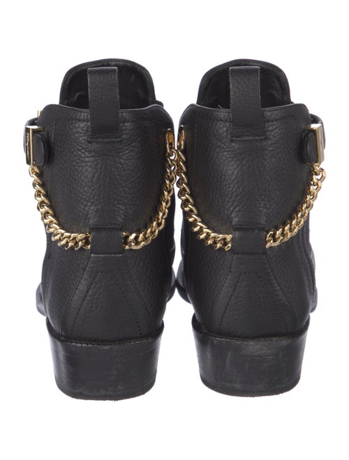 Salvatore Ferragamo Gancini Logo Leather Chelsea Boots