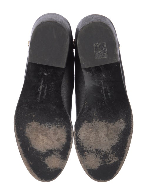 Salvatore Ferragamo Gancini Logo Leather Chelsea Boots