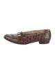 Salvatore Ferragamo Alligator Animal Print Loafers