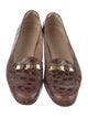 Salvatore Ferragamo Alligator Animal Print Loafers