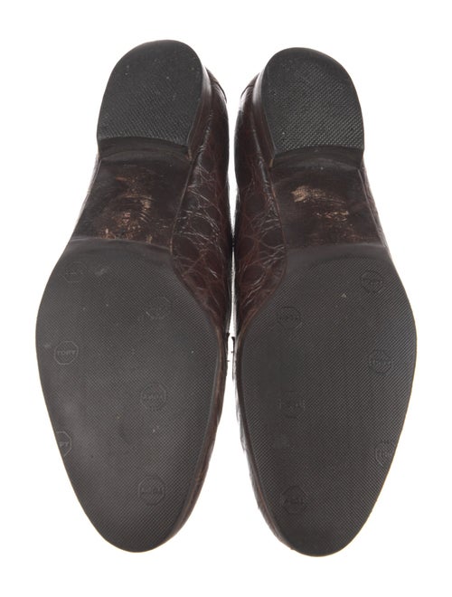 Salvatore Ferragamo Alligator Animal Print Loafers