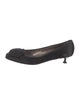Salvatore Ferragamo Satin Grosgrain Trim Flats