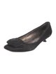 Salvatore Ferragamo Satin Grosgrain Trim Flats