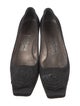 Salvatore Ferragamo Satin Grosgrain Trim Flats