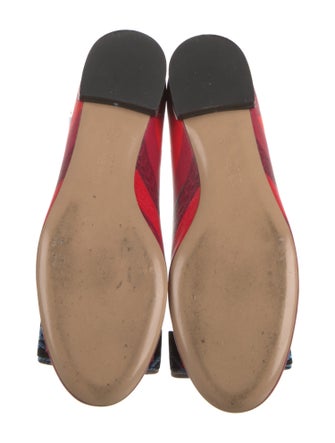 Salvatore Ferragamo Vara Bow Accent Leather Ballet Flats