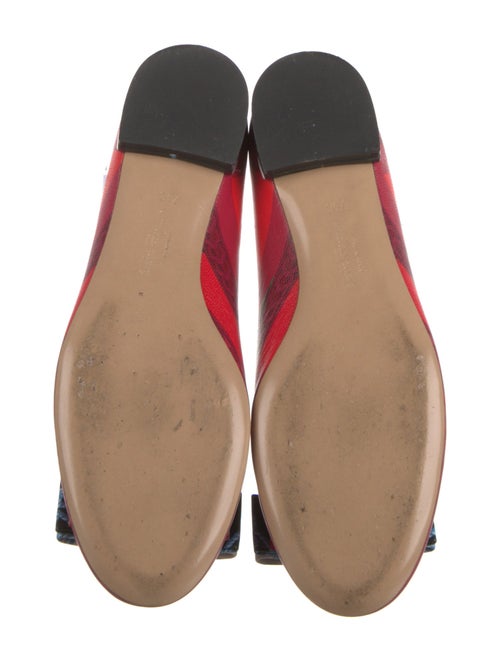 Salvatore Ferragamo Vara Bow Accent Leather Ballet Flats