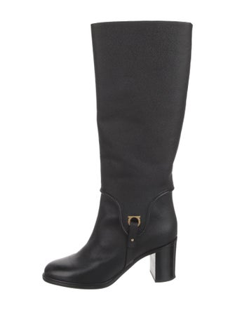 Salvatore Ferragamo Leather Riding Boots