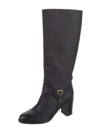 Salvatore Ferragamo Leather Riding Boots