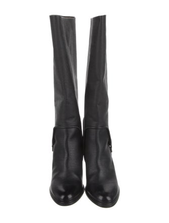 Salvatore Ferragamo Leather Riding Boots